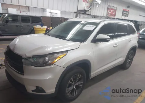 2016 Toyota Highlander Xle V6 from USA, damaged, VIN 5TDKKRFH8GS506140